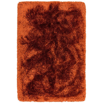 Plush Luxury Super Thick Heavyweight High-Density Hand-Woven Soft High-Pile Plain Polyester Tonal Textured Metallic Shimmer Shaggy Rust Rug-Asiatic Carpets-Rug Love - The Most Loved Rug Store